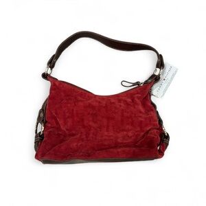 NWT Tommy Hilfiger Snapped Up Small Hobo in Red Suede